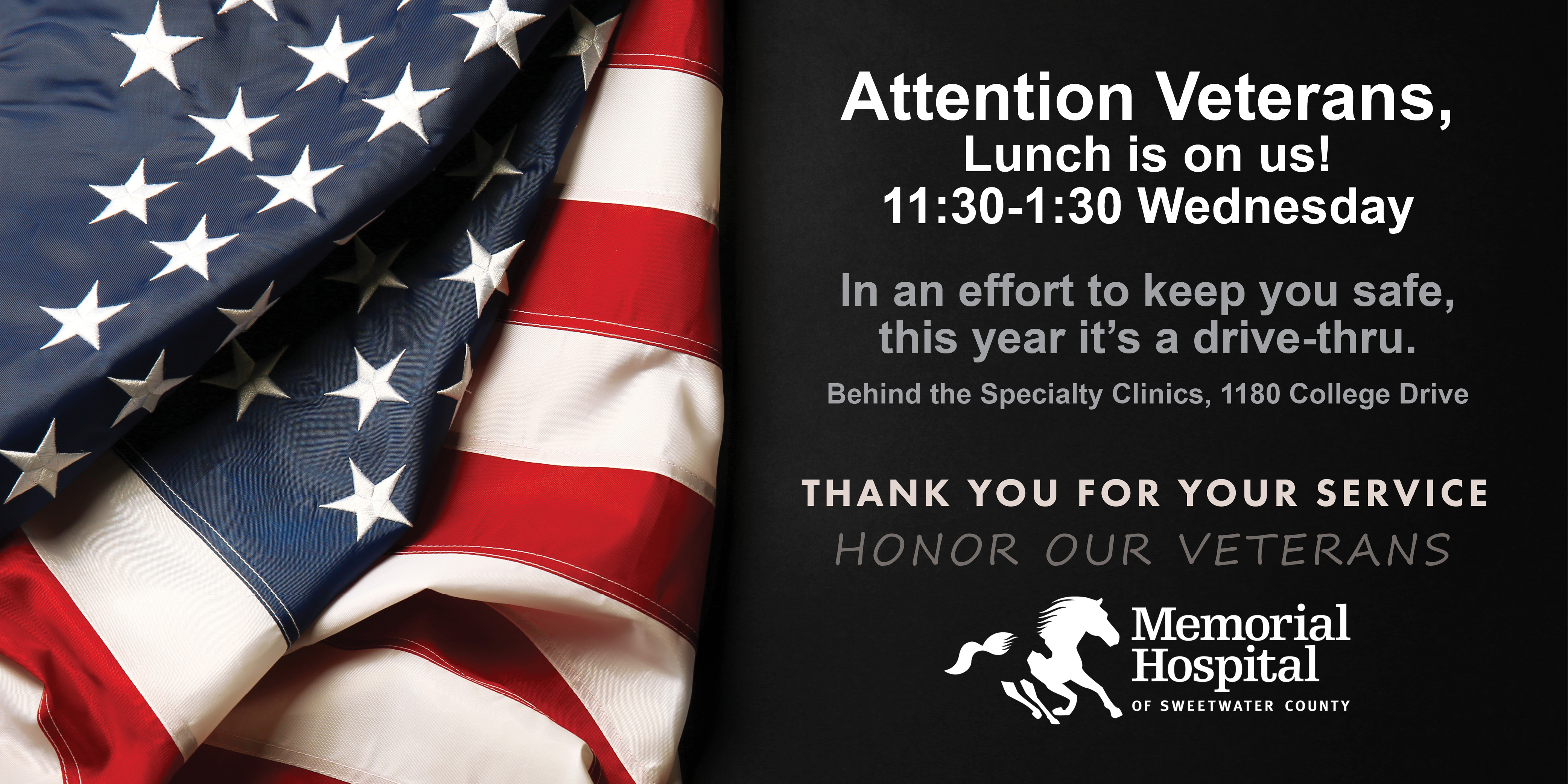 Lunch is on Sweetwater Memorial Hospital this Veterans Day