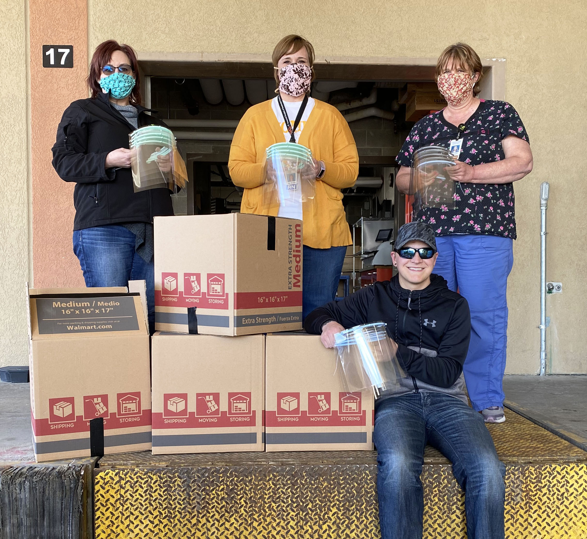 Zack Pendleton donates 100 face shields to hospital