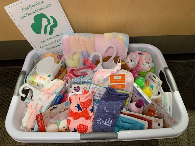 Girl Scout Week basket