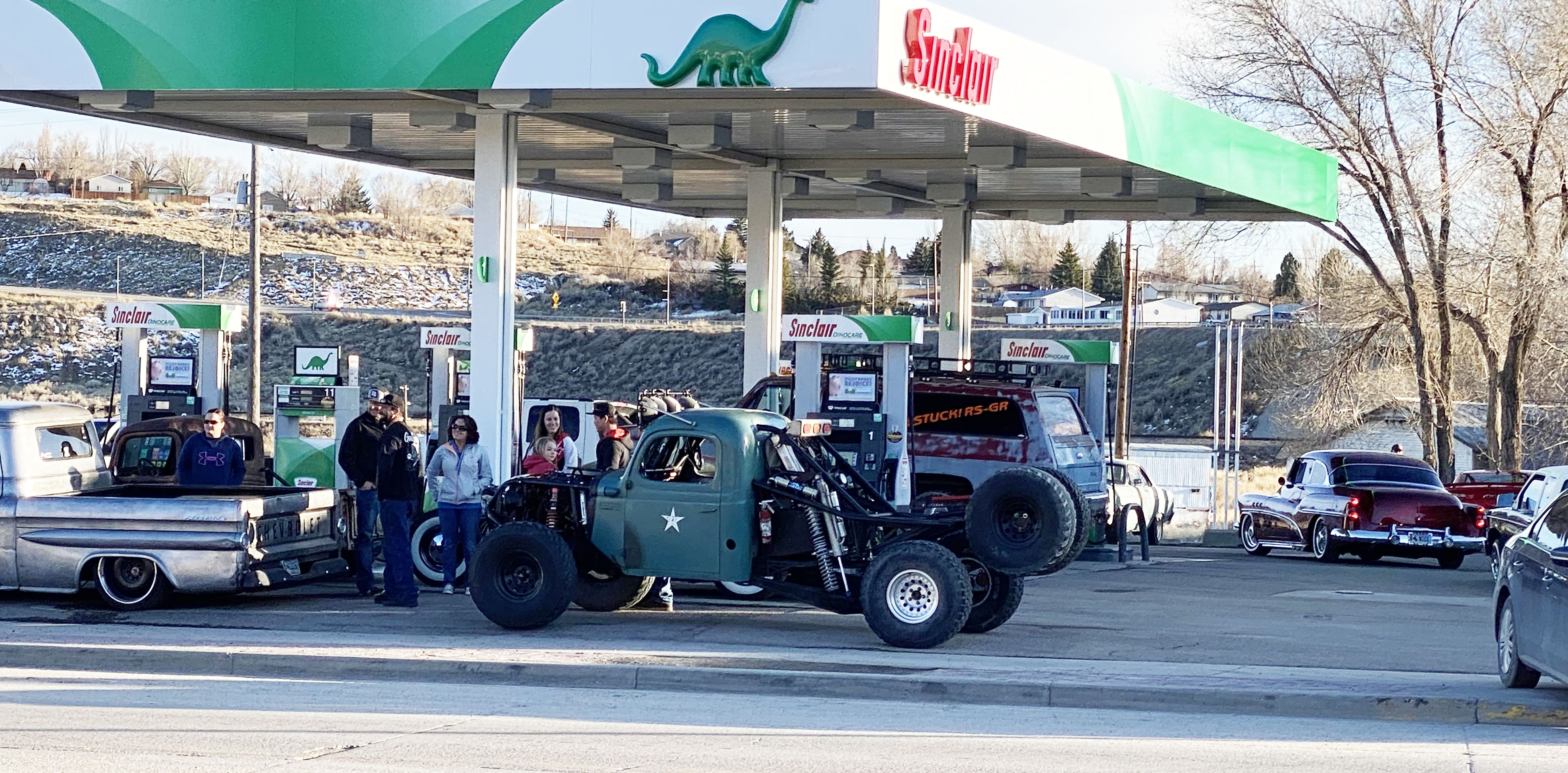 Old cars at Kelly's Convenience Center