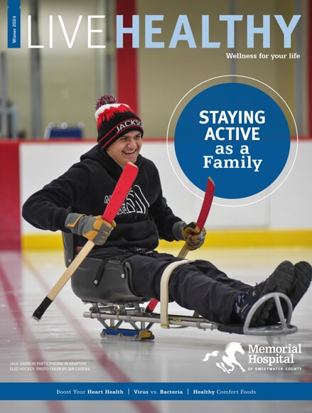live healthy, sled hockey, adaptive, man